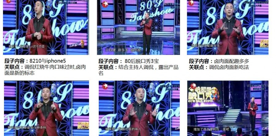 品牌电视栏目植入